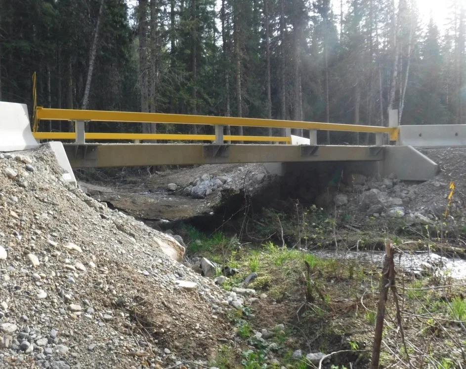 Fraser Flats 2+624km bridge